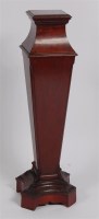 Lot 1627 - A circa 1900 mahogany pedestal, of tapering...