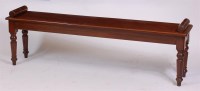 Lot 1628 - A Victorian style fruitwood window seat,...