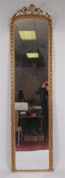 Lot 1630 - A Victorian giltwood and gesso wall mirror,...