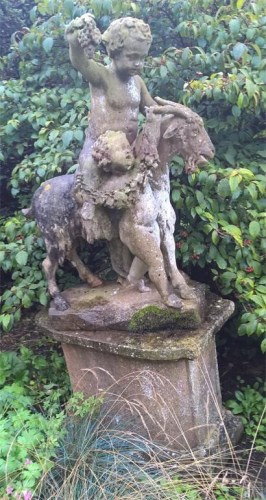 Lot 1649 - A pair of 19th century Bacchanalian marble...