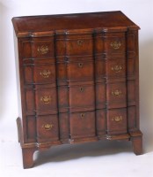 Lot 1661 - An early 18th century style walnut chest, of...