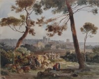 Lot 1473 - 19th century French school - View of...