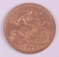 Lot 58 - Great Britain, 1906 gold half sovereign,...
