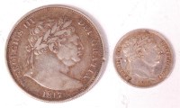 Lot 6 - Great Britain, 1817 half crown, George III...