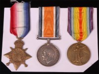 Lot 237 - A WW I trio to include 1914-15 Star, British...