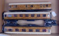 Lot 530 - Exley 3 car pre-war LNER articulated dining...
