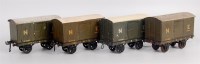 Lot 556 - 4x Bassett-Lowke Winteringham NE goods vans,...
