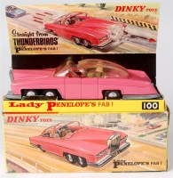 Lot 1955 - Dinky, 100 Lady Penelope's FAB1, pink, clear...