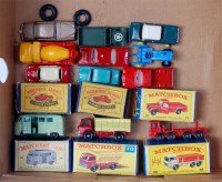 Lot 2405 - Matchbox, boxed and loose diecast group, 12...