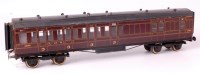 Lot 434 - Mills LMS bogie brake/3rd wooden coach No....