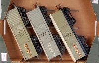Lot 442 - 3x Hornby prewar LMS No. 2 luggage vans...