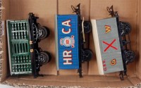 Lot 466 - 2x completely repainted Hornby vans, SR prewar...