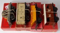 Lot 468 - 3x boxed prewar NE wagons including 1937-41 No....