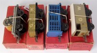 Lot 469 - 3x boxed prewar GW wagons including 1937-9...