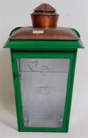 Lot 12 - A partly restored platform oil lamp outer case,...