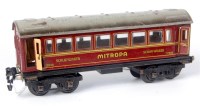 Lot 306 - Marklin maroon short bogie 'Mitropa...