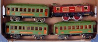 Lot 308 - Ives maroon RR Lines 0-4-0 loco No. 1651...