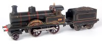 Lot 321 - Bing GI black clockwork LNWR 2-4-0 'King...