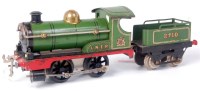 Lot 351 - Hornby 1925-6 LNER green clockwork 0-4-0 No. 1...