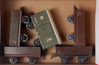 Lot 357 - 5x Bassett Lowke wagons including prewar NE 12...