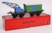 Lot 370 - Hornby 1936-7 GW breakdown van & crane - green...