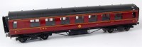 Lot 393 - Exley postwar maroon LMS K5 3rd class corridor...