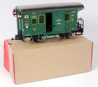 Lot 394 - LGB green postvan No. 3019 (VG-BG)