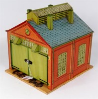 Lot 420 - Hornby 1928-33 No. 1 engine shed with...
