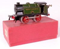 Lot 427 - Hornby 1931-2 green SR clockwork M3 tank loco...