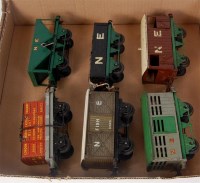 Lot 479 - A small tray containing 6 prewar Hornby NE...
