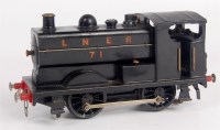 Lot 567 - Leeds 0-4-0 saddle tank 12v DC black LNER No....