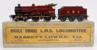 Lot 575 - Bassett-Lowke maroon LMS Compound 4-4-0 12v DC...