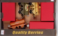 Lot 443 - 3x Hornby prewar petrol/oil tankers in repro...