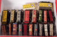 Lot 705 - 19 made Peco Wonderful wagons (G)
