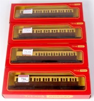 Lot 716 - 3 R332 and R333 Triang Hornby GWR clerestory...