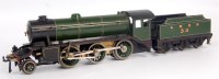 Lot 573 - Bassett-Lowke green LNER 'Mogul' 2-6-0 fitted...