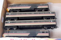 Lot 771 - A Hornby 4 car HST Intercity Swallow 2 tone...