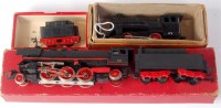 Lot 807 - A Continental H0 2-6-2 engine and tender,...