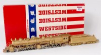 Lot 836 - An unpainted brass H0 A& and SF class 3000...