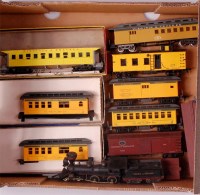 Lot 840 - Old time USA items 4-4-0 wood burner loco and...