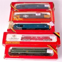 Lot 852 - 2 Hornby class 37 Co-Co diesels, both BR blue...