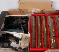 Lot 876 - Metal storage cabinet, a quantity of 00 and N...
