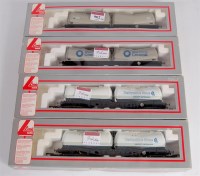 Lot 902 - 4 Lima bogie Presflo wagons, Lloyds and...