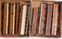 Lot 909 - 9 Gresley teak coaches including articulated...