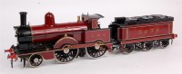 Lot 589 - Aster GI live steam maroon LMS 2-4-0 'Novelty'...