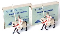 Lot 1201 - Timpo, Knights in armour, Ivanhoe series KN61,...