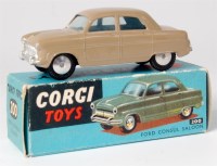 Lot 1619 - Corgi Toys, 200 Ford Consul Saloon, tan body...
