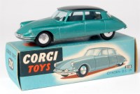 Lot 1622 - Corgi Toys, 210 Citroen DS19, metallic dark...
