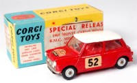 Lot 1650 - Corgi, 321 Monte Carlo BMC Mini Cooper S, red...