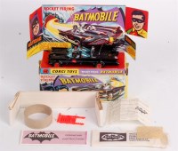 Lot 1667 - Corgi, 267 Batmobile first issue, gloss black,...